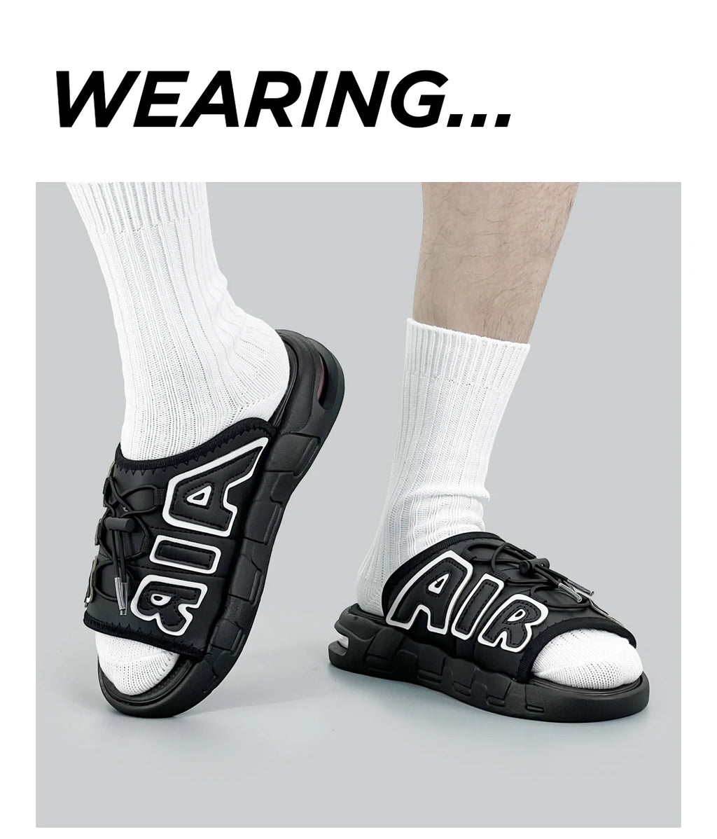 Slippers Men Air Cushion Design Slide Man Summer New PVC Soft Non-slip Men's Sports Slippers for Men Flip Flops Chanclas Hombre