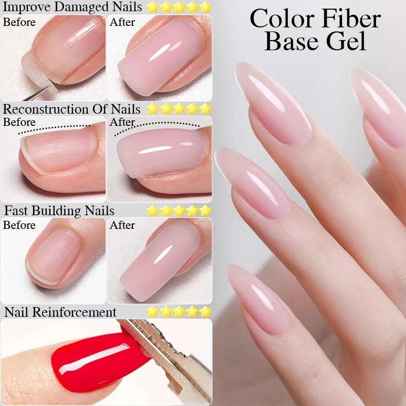 MIG & MIK STYLE™ Fiber Base Gel Nail Strengthener (15ml)