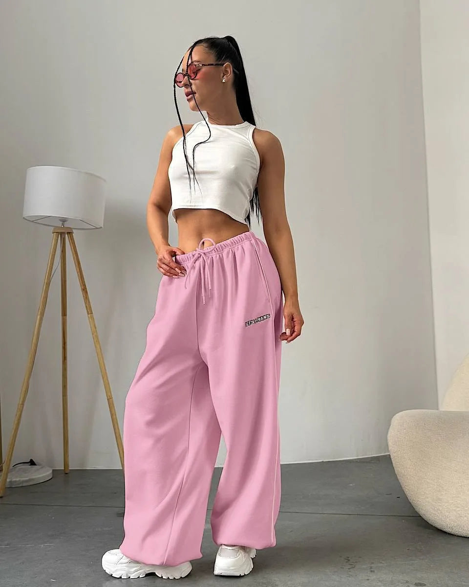 MIG & MIK STYLE™ Women's Retro Stripe Wide Leg Trousers