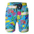 Fashion 80s 90s Graphic Beach Shorts For Men Hot Sale Swimming Trunks Kids Boys Quick Dry Board Shorts Summer Street Short Pants