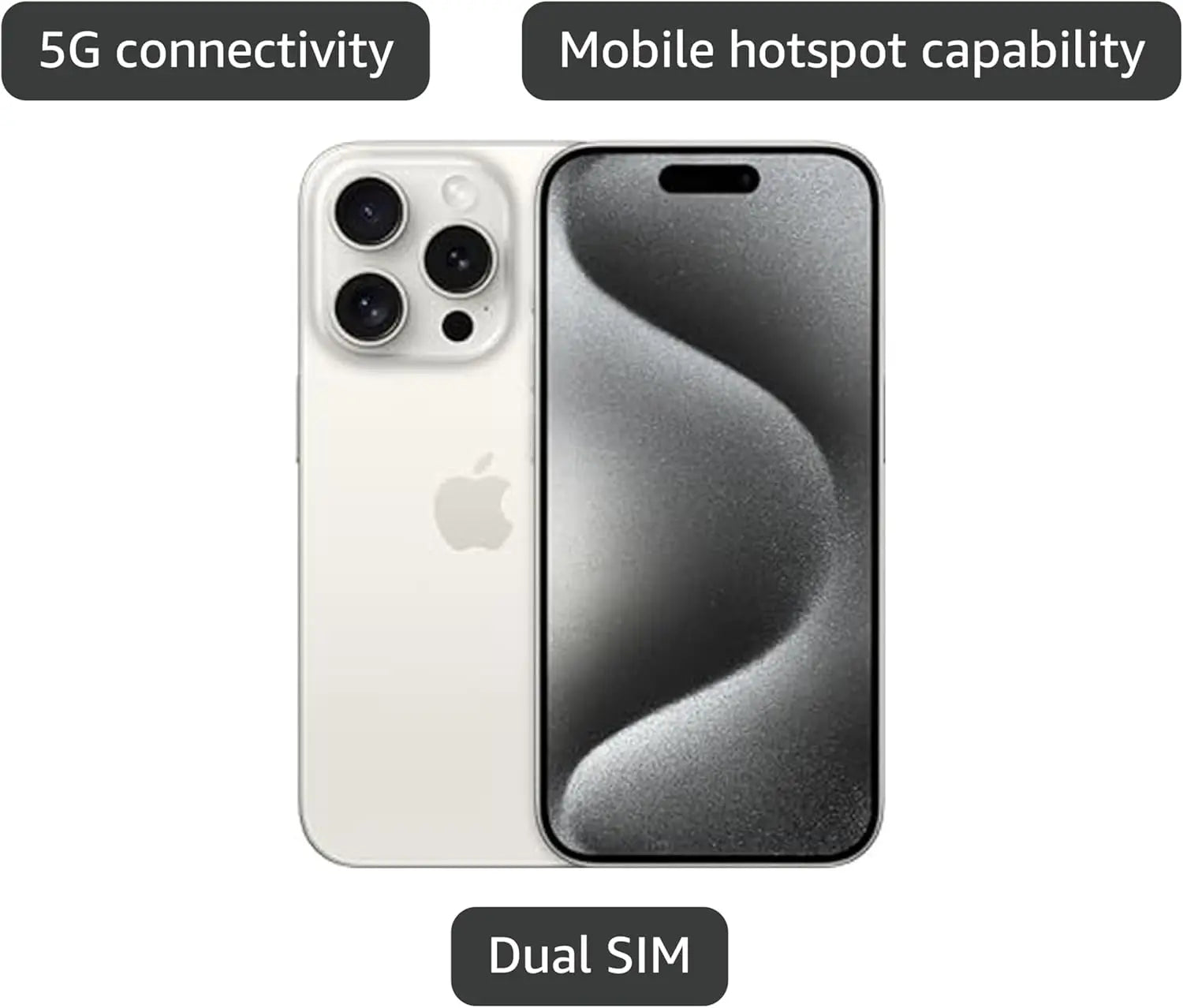 Original iPhone 15 Pro 15Pro 128GB/256GB/512GB/1TB ROM 8GB RAM Sim Free 5G Cell Phone Official Package