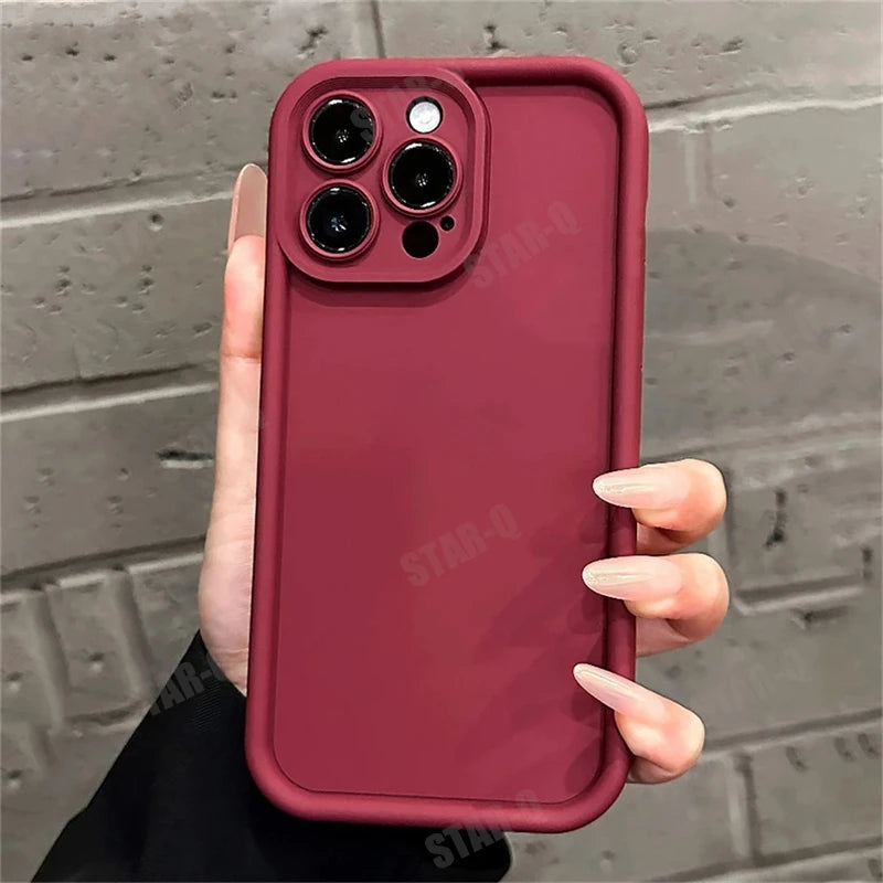 For Xiaomi Mi 13 Lite 5g Matte Soft Silicone Case On Mi13 13lite Airbag Bumper Shockproof Coffee Back Cover Xiaomi13lite 2024