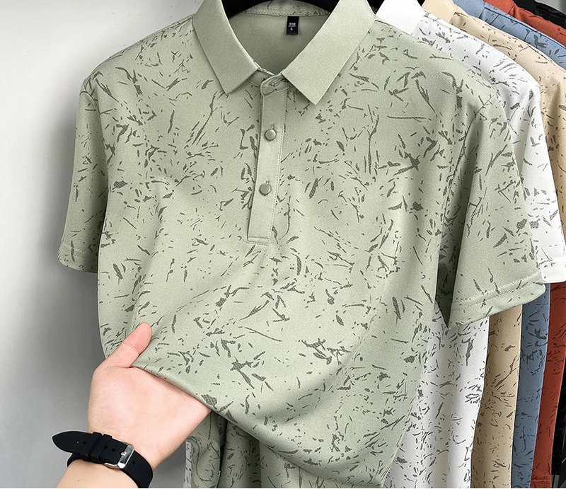 MIG & MIK STYLE™ Abstract Gradient Polo Shirt