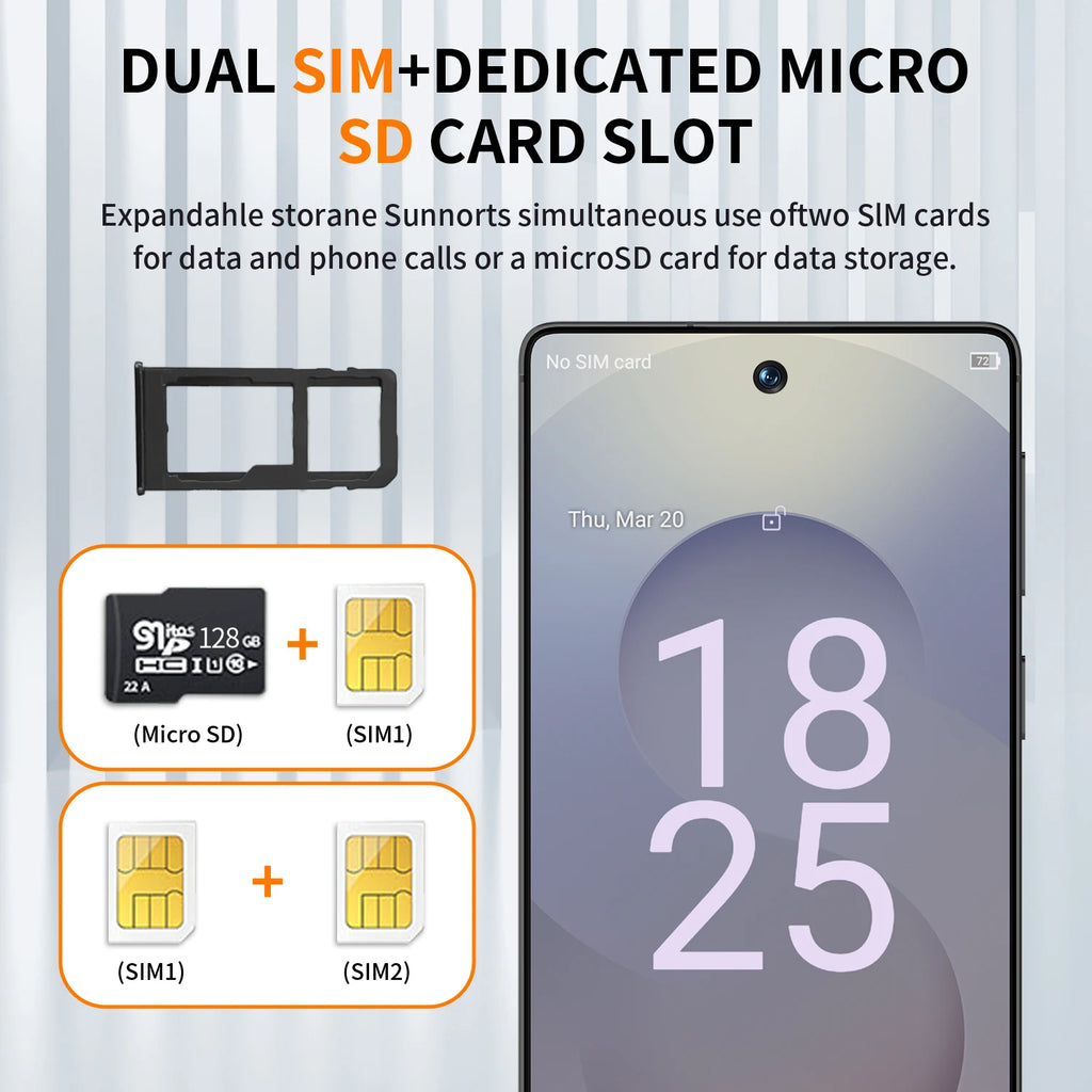 2026 Hot S25 Pro original intelligent 4G 5G dual card dual standby system global version 7.3 inch 8000mAh battery Arrival