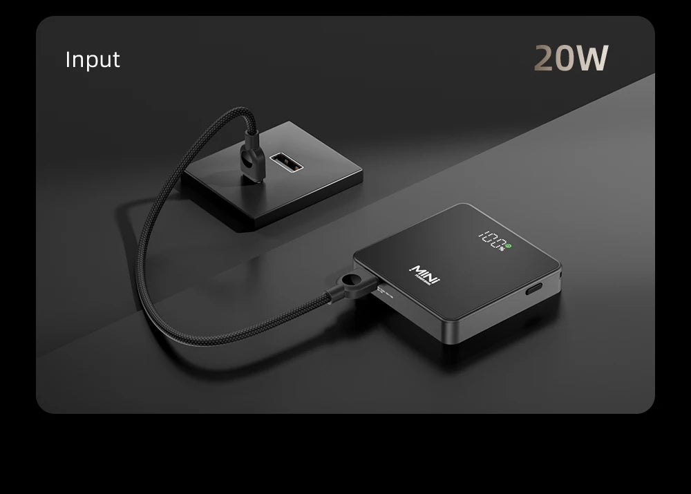 New Mini Portable 5000mAh Power Bank For Magsafe Charger Case Magnetic Wireless Charger Fast Powerbank For iPhone 17 16 iwatch