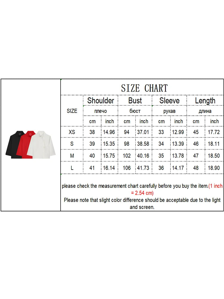 Luxe Turtleneck Half Sleeve Blazer – Elegant Button Front Jacket for Women