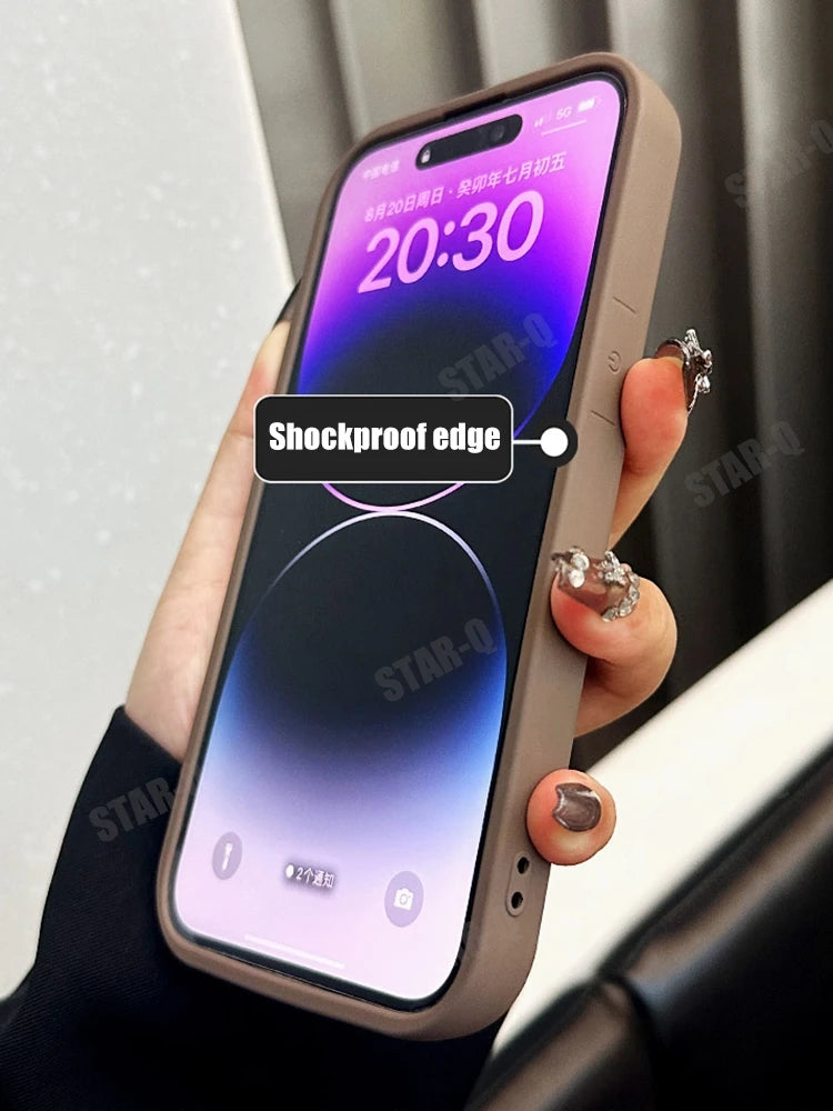 For Xiaomi Mi 13 Lite 5g Matte Soft Silicone Case On Mi13 13lite Airbag Bumper Shockproof Coffee Back Cover Xiaomi13lite 2024