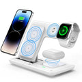 VIKEFON 3 in 1 Foldable Wireless Charging Station for iPhone 17-12 Pro Max iWatch Ultra Airpods Pro Fast Charger Stand Dock