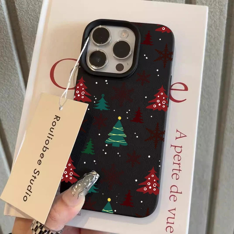 MIG & MIK STYLE™ Christmas Tree & Snowflake Shockproof Phone Case