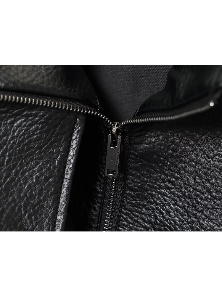 MIG & MIK STYLE™ Women's Faux Leather Moto Jacket