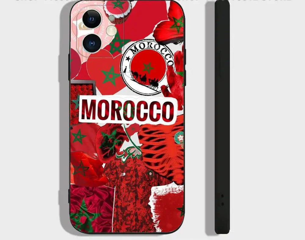 MIG & MIK STYLE™ Morocco Flag Soft TPU Shockproof Phone Case