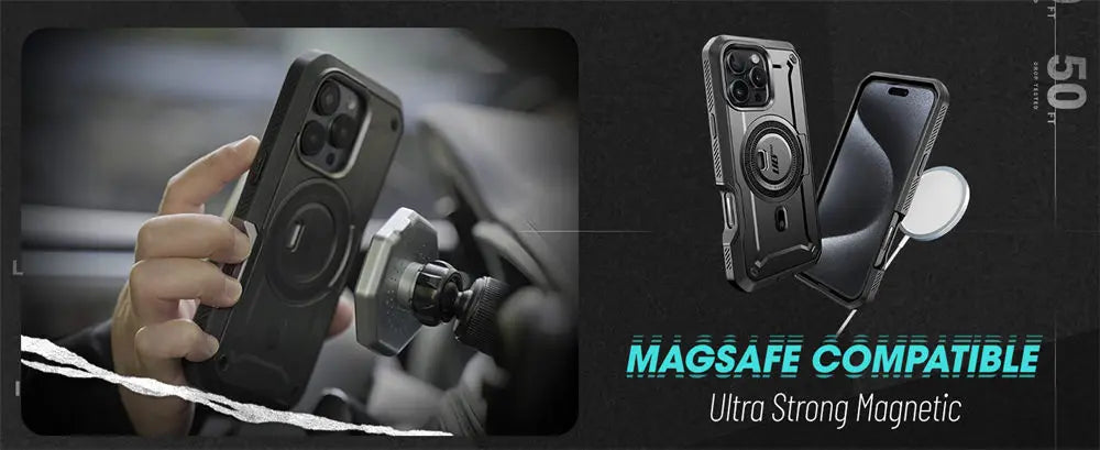 SUPCASE For iPhone 16 Pro Max Case 6.9“ 2024 UB Pro Mag Full Body Rugged Case with Built-in Screen Protector Kickstand Belt-Clip