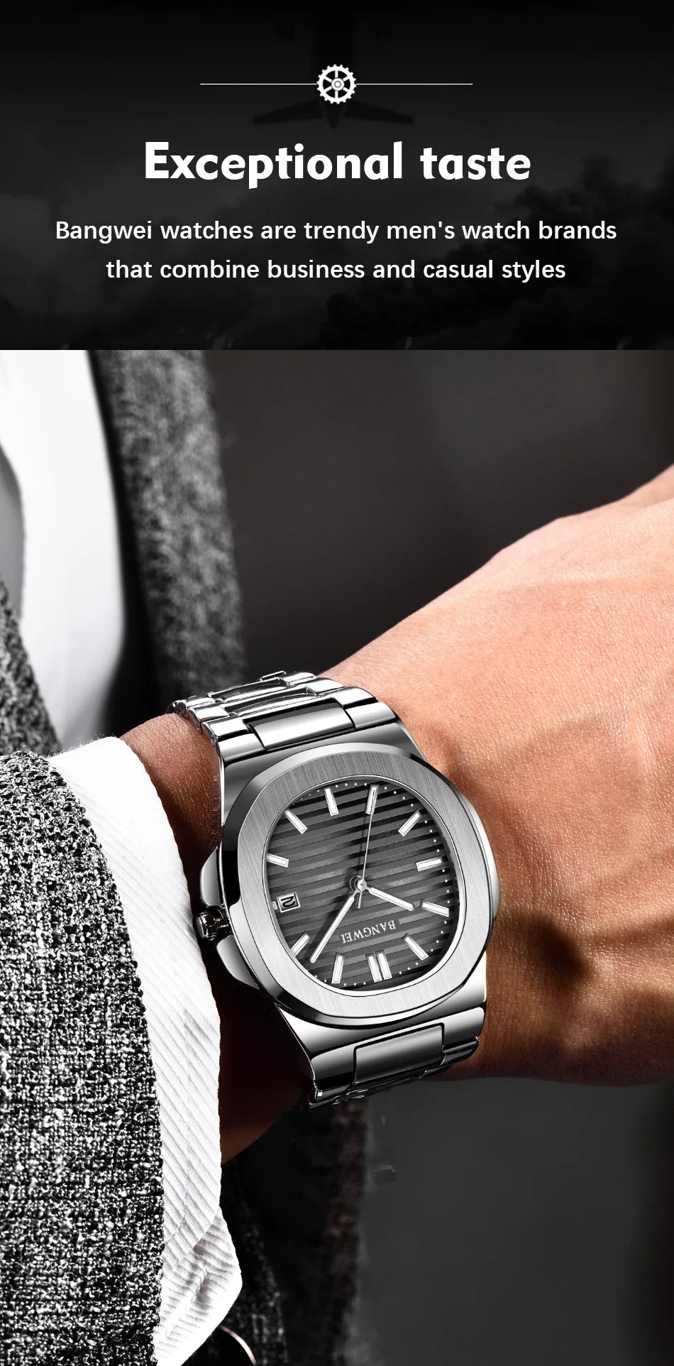 2026 New LIGE Luxury Watch Men Business Waterproof Male Clock Luminous Date Stainless Steel Square Quartz Men Watch Reloj Hombre