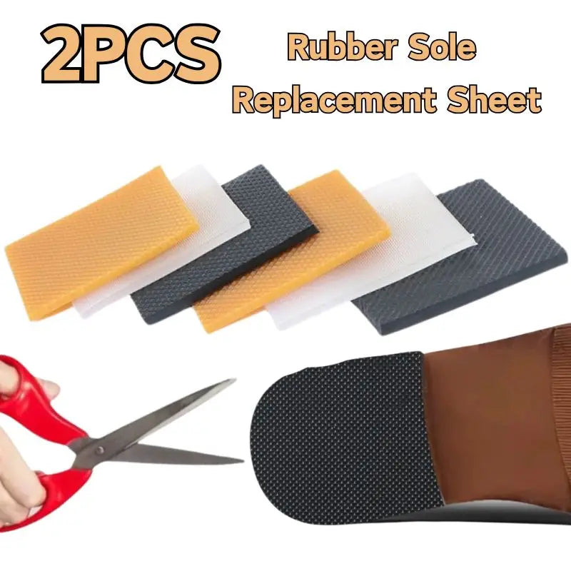 2pcs Repair Material Shoe Repair Wear-resistant DIY Soles Replacement High Heel Accessories Anti-slip Rubber Sole Protector