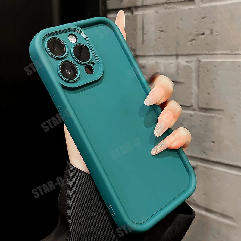 For Xiaomi Mi 13 Lite 5g Matte Soft Silicone Case On Mi13 13lite Airbag Bumper Shockproof Coffee Back Cover Xiaomi13lite 2024