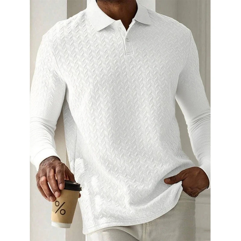MIG & MIK STYLE™ Executive Long Sleeve Polo Shirt