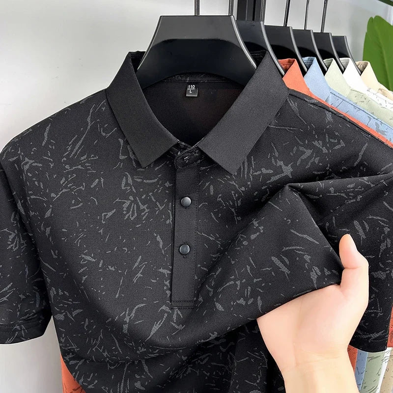MIG & MIK STYLE™ Abstract Gradient Polo Shirt
