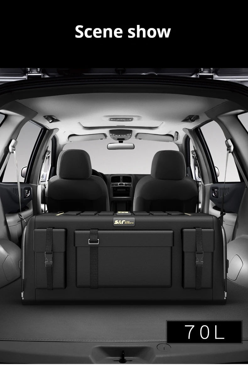 Car Trunk Organizer Box Large Capacity Auto Multiuse Tools Storage Bag Oxford Cloth Folding for Emergency Storage Box