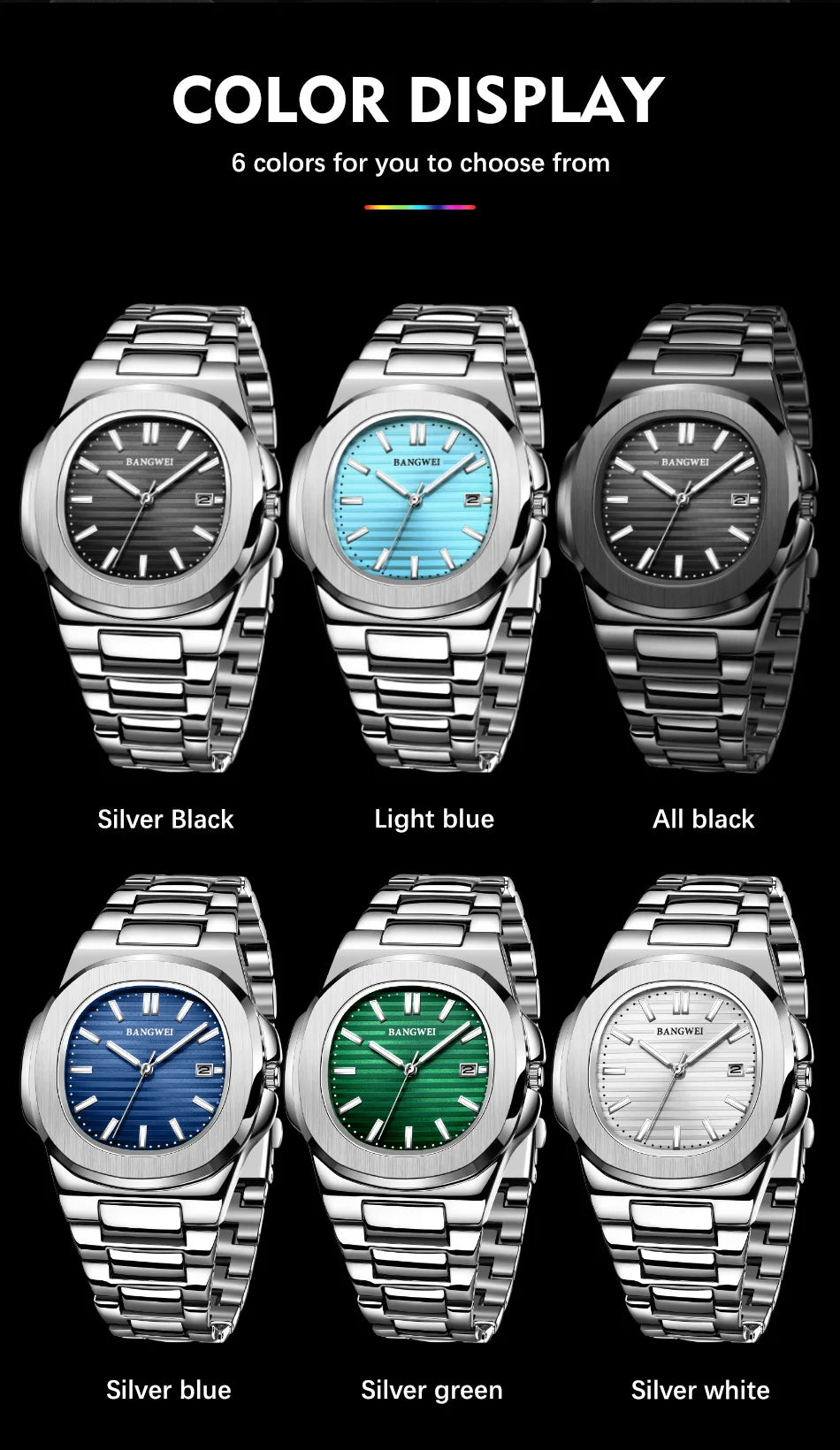 2026 New LIGE Luxury Watch Men Business Waterproof Male Clock Luminous Date Stainless Steel Square Quartz Men Watch Reloj Hombre