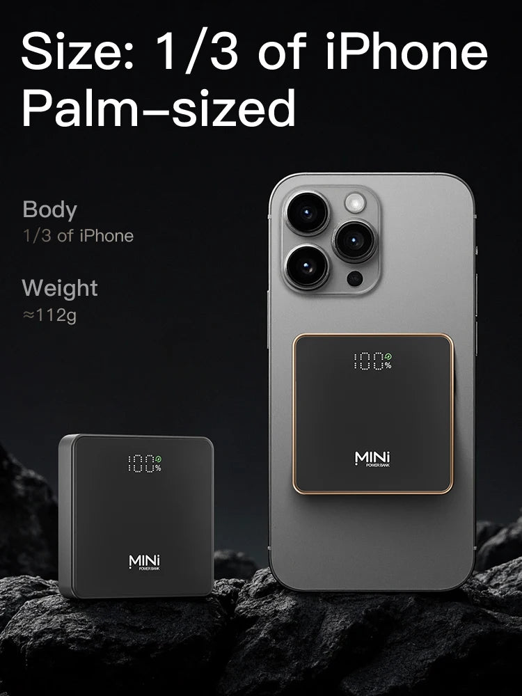 New Mini Portable 5000mAh Power Bank For Magsafe Charger Case Magnetic Wireless Charger Fast Powerbank For iPhone 17 16 iwatch