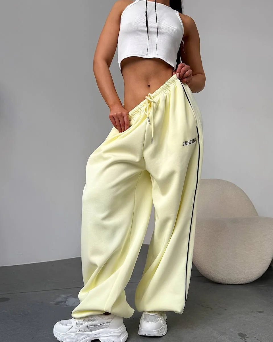 MIG & MIK STYLE™ Women's Retro Stripe Wide Leg Trousers
