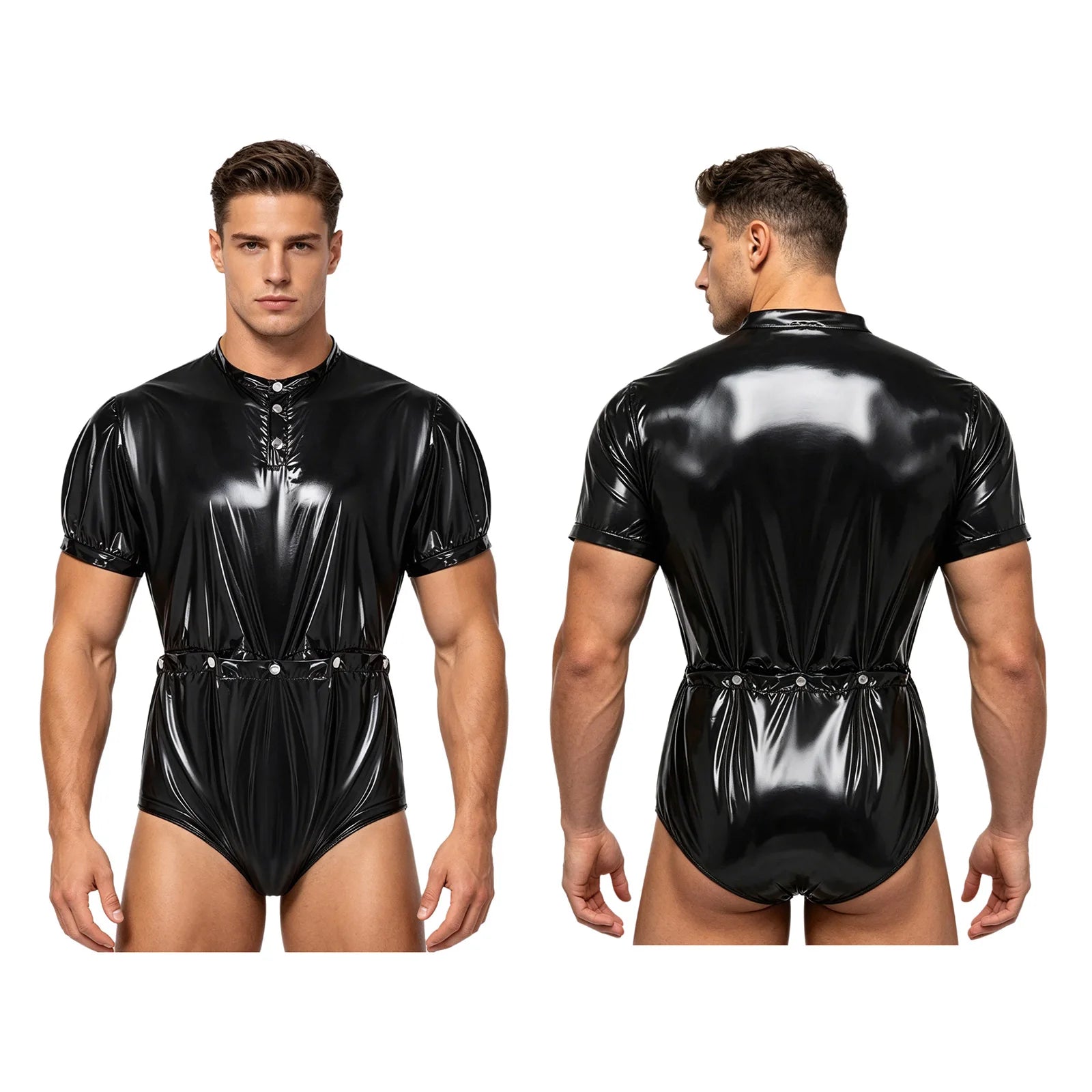 Women Men Waterproof Adaptive Bodysuit Elderly Bedridden Leak-proof Incontinence Diaper Cover Easy-to Wear Rompers Swimsuit