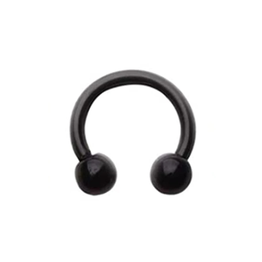 16G Bioflex Acrylic Curved Barbell Horseshoe Lip Eyebrow Rings Piercing Retainer Plastic Flexible Nose Septum Belly Piercing