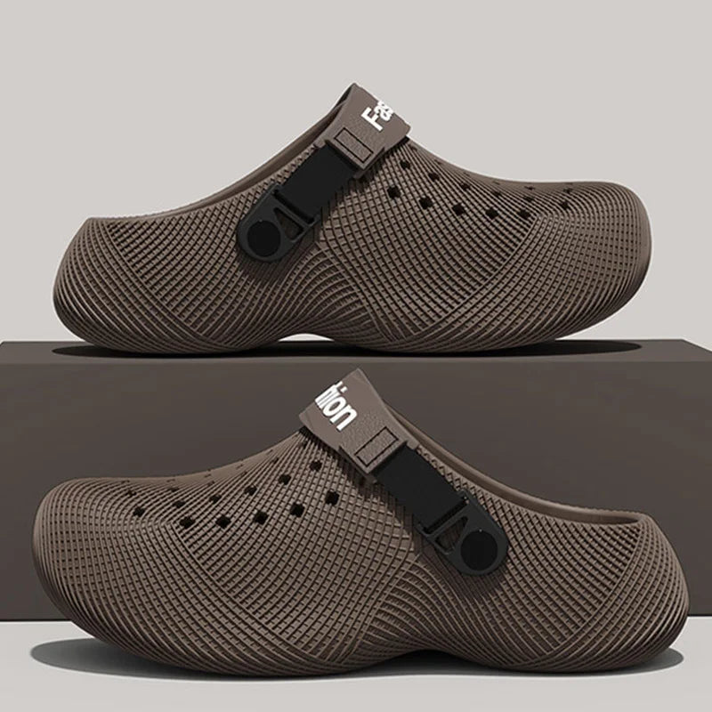 3D Design Chunky Platform Sandals Men 2026 Summer Slip On Non Slip Sport Sandals Men Outdoor Thick Bottom Eva Slippers Beach