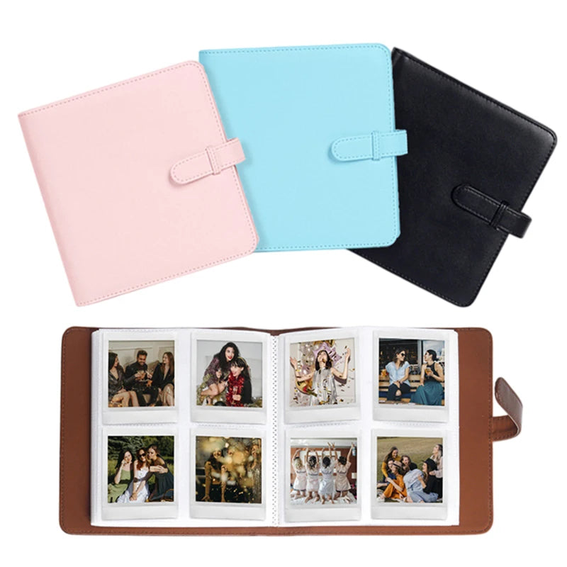 288-Card Slot Square Photo Album, Children's Growth Commemorative Photo Album, Suitable for Instax Sq1/6/10/20/40/Kodak C300R Camera Photos, Solid Color Pu Photo Album, Suitable for Kodak Mini 3 Square, Mini Shot 3 Square