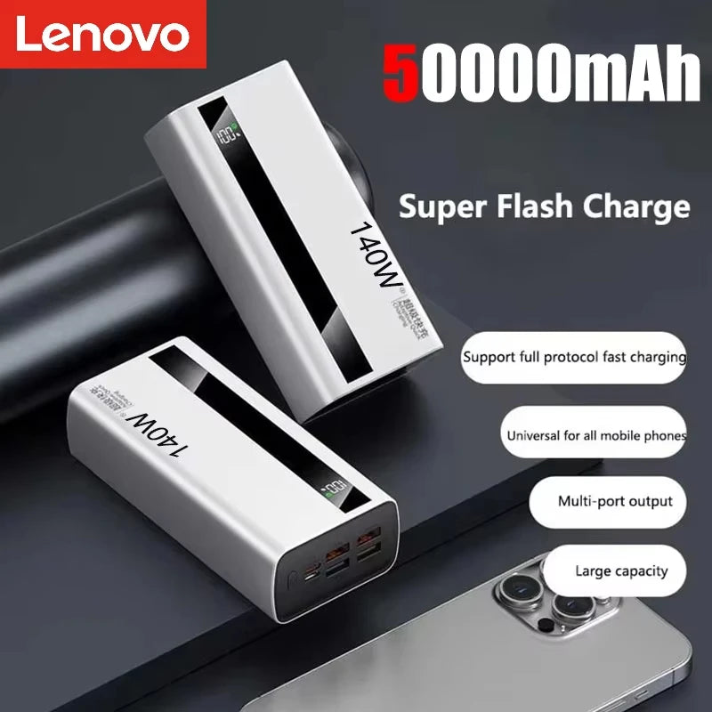 MIG & MIK STYLE™ 140W High-Capacity Portable Power Bank (500,000mAh)