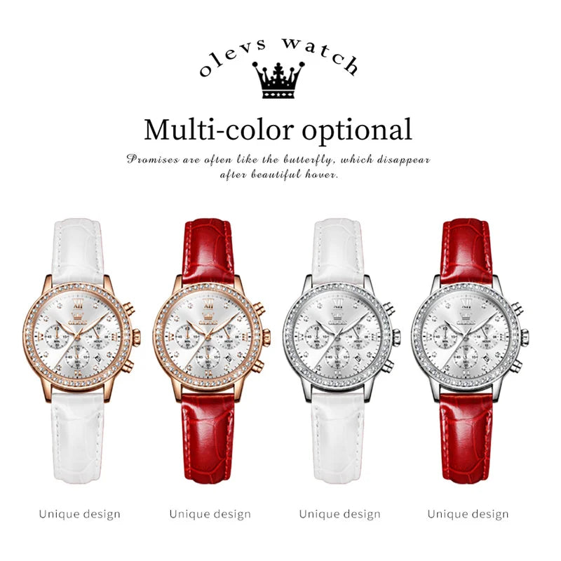 MIG & MIK STYLE™ Women's Rose Gold Diamond Quartz Watch