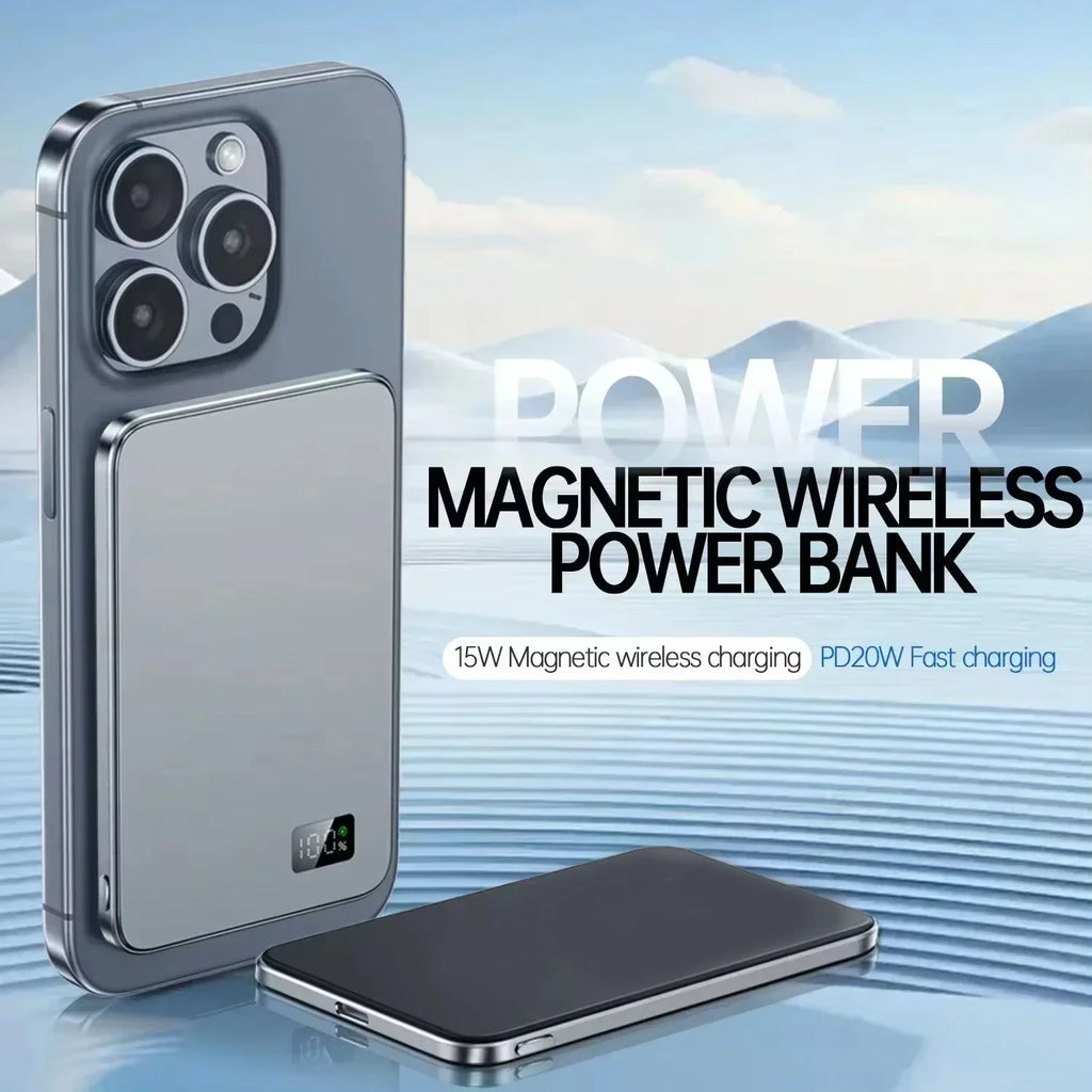 Lenovo Portable Magsafe Charger 50000mAh Magnetic Wireless Power Bank PD22.5W High Speed Charging Battery for iPhone