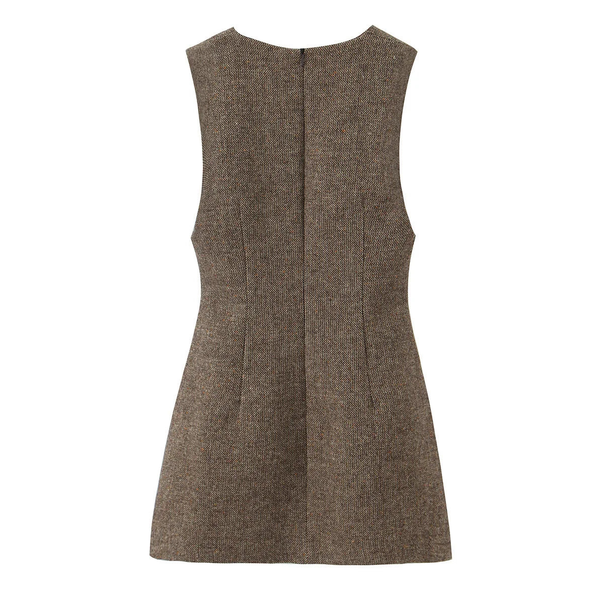 YENKYE High Quality Women Sexy V Neck Sleeveless A-line Mini Tank Dresses Chic Lady Elegant Vestidos