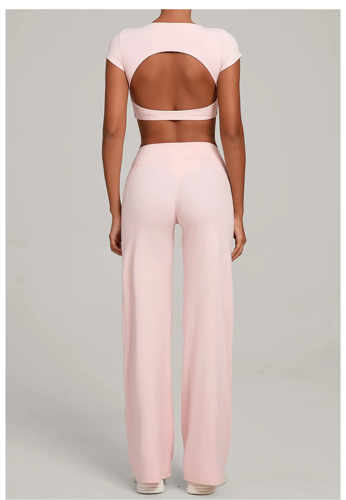2PCS Yoga Set Women Tracksuit Workout Set Gym Clothes Push Up Fitness Short Sleeves Running Sportwear Sport Outfit Leggings Suit