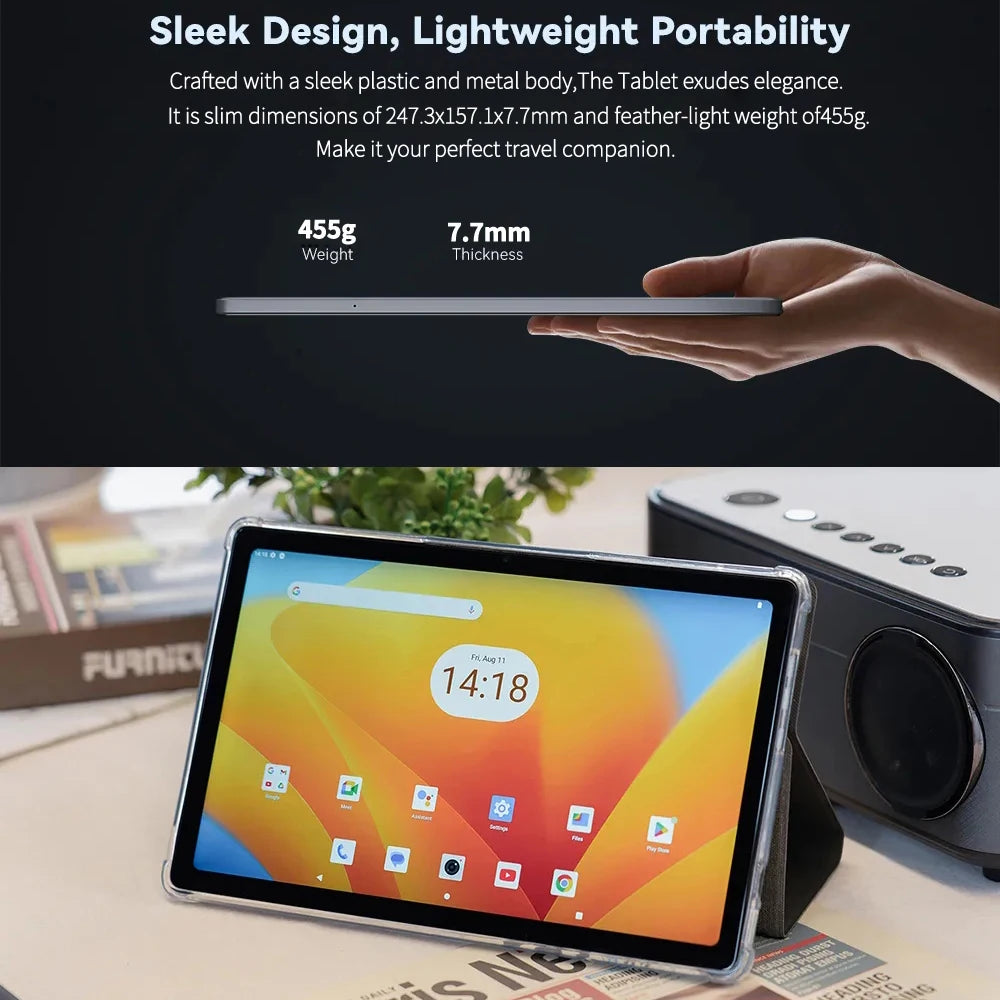 2026 New Google Pad 10.1 Inch Tablets Octa Core HD Display 8GB RAM 256GB ROM Dual 4G LTE 5G WiFi Android Tablet PC 8000mAh