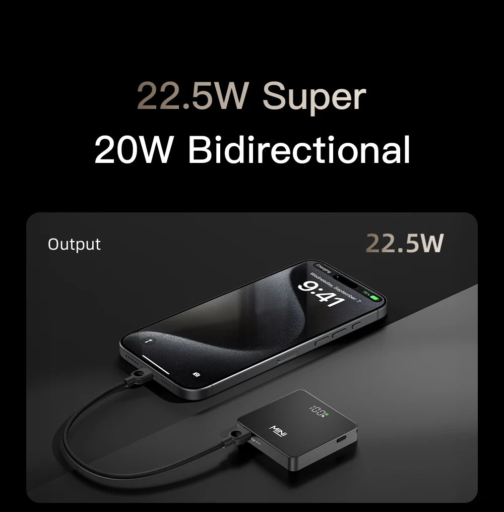 New Mini Portable 5000mAh Power Bank For Magsafe Charger Case Magnetic Wireless Charger Fast Powerbank For iPhone 17 16 iwatch