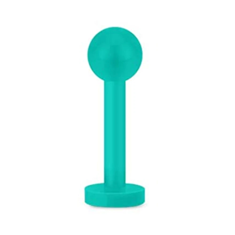 16G Bioflex Acrylic Curved Barbell Horseshoe Lip Eyebrow Rings Piercing Retainer Plastic Flexible Nose Septum Belly Piercing