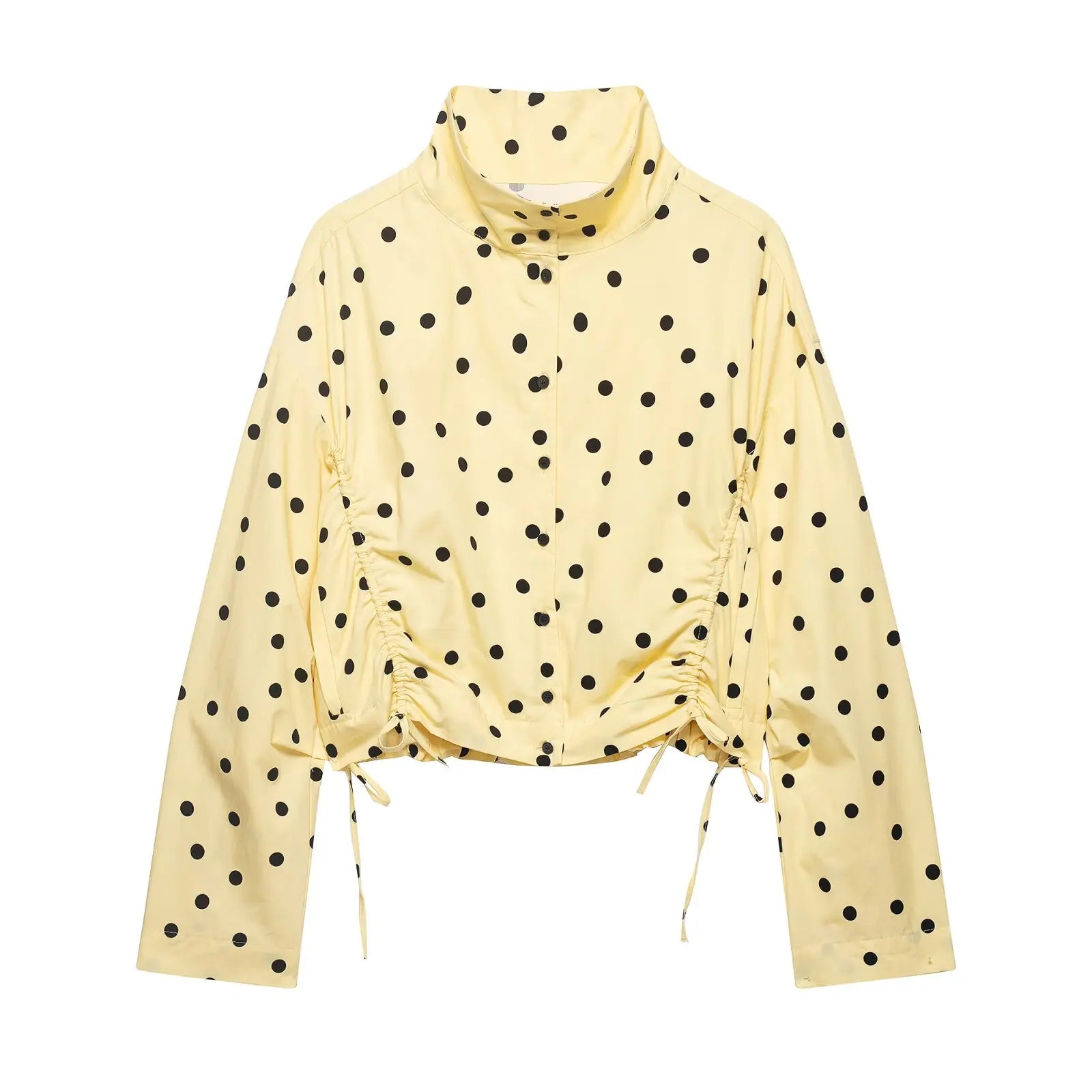 MIG & MIK STYLE™ Polka Dot Tie-Front Jacket
