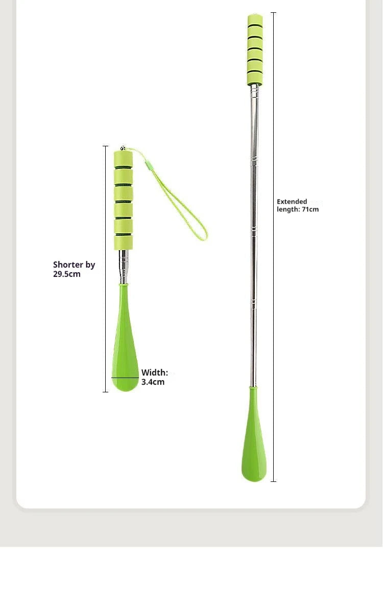 1Pcs/2Pcs New Stretchable Long Shoe Horns 30cm-71cm Metal Shoehorn Pregnant Woman Elderly Shoe Spoon Household Shoe Spatula