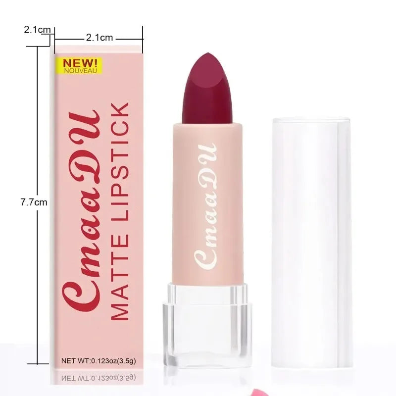 15 Color Lipstick Waterproof Long Lasting Matte Velvet Sexy Red Beauty Lip Gloss Nude Glitter Lip Gloss Rich Red Lip Tint Makeup