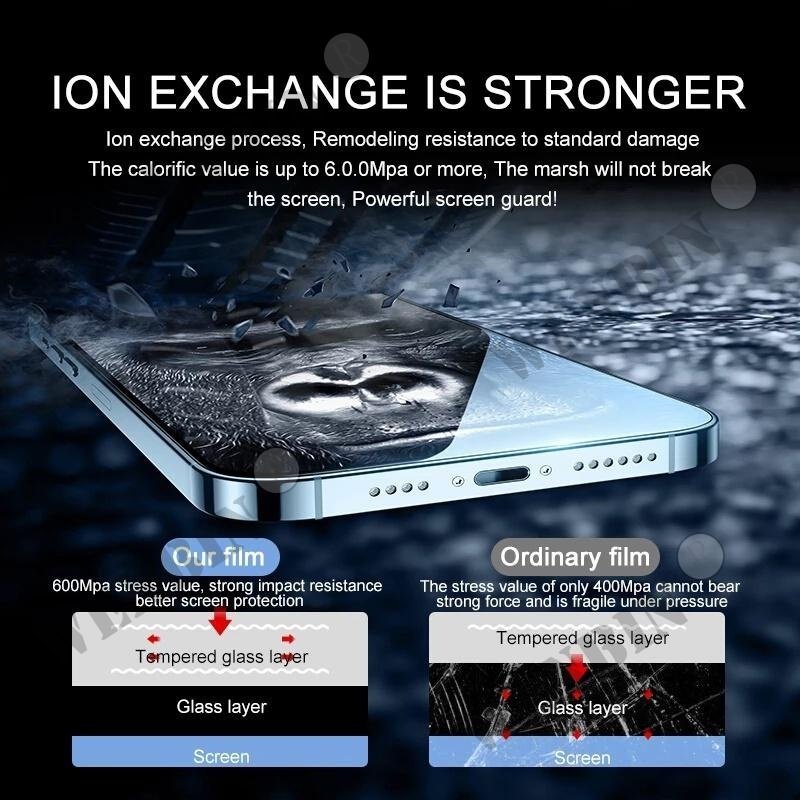 3 Pcs 9HD Screen Protector Full Protective Glass For Asus ROG Phone 8 7 6 Pro Zenfone 10 9 8 7 Screen Protector