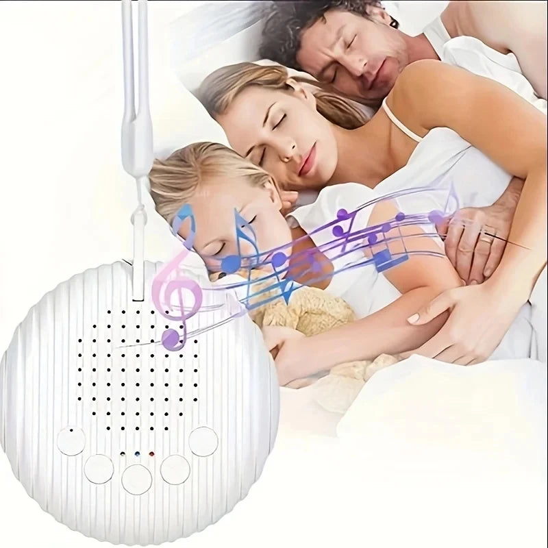 White Noise Sound Machine Portable Baby Sleep Machine 10 Soothing Sounds Volume Adjustable Built-in Rechargeable Battery USB
