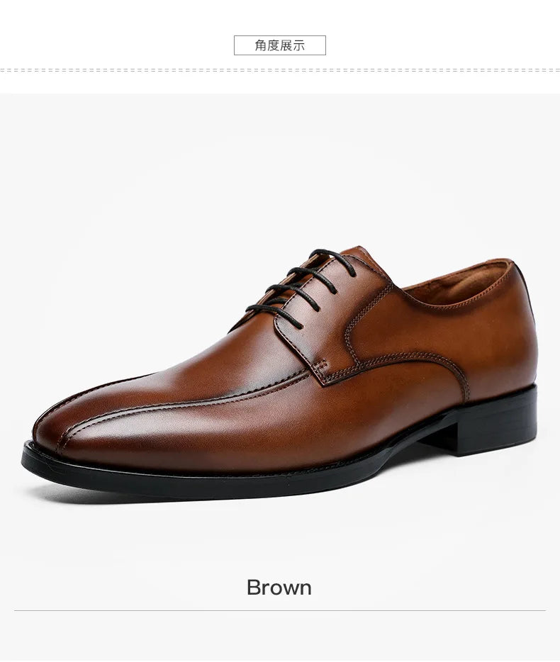 High Quality Handmade Oxford Dress Shoes Men PU Leather Suit Shoes Footwear Wedding Formal Italian Shoes Hot 2026 New