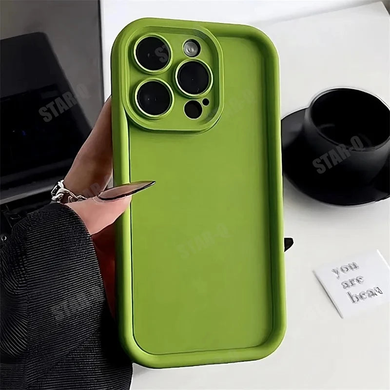 For Xiaomi Mi 13 Lite 5g Matte Soft Silicone Case On Mi13 13lite Airbag Bumper Shockproof Coffee Back Cover Xiaomi13lite 2024