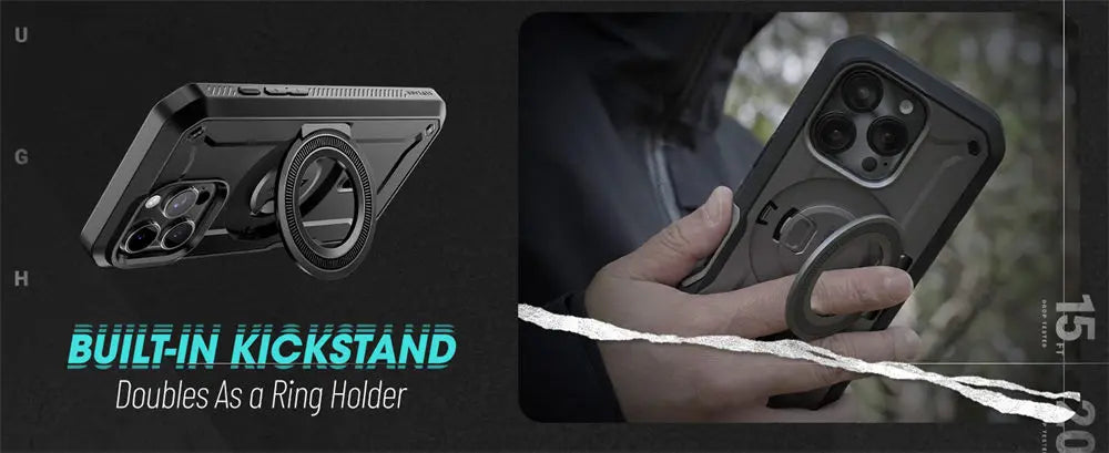 SUPCASE For iPhone 16 Pro Max Case 6.9“ 2024 UB Pro Mag Full Body Rugged Case with Built-in Screen Protector Kickstand Belt-Clip