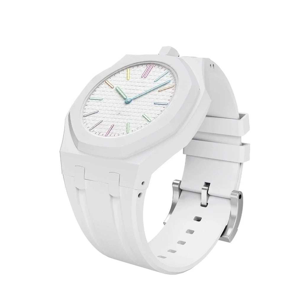 Ceramic Modification Kit For Swatch x AP Royal POP Biomaterials Watch Case Silicone Strap Pocket Changer To Wristwatch