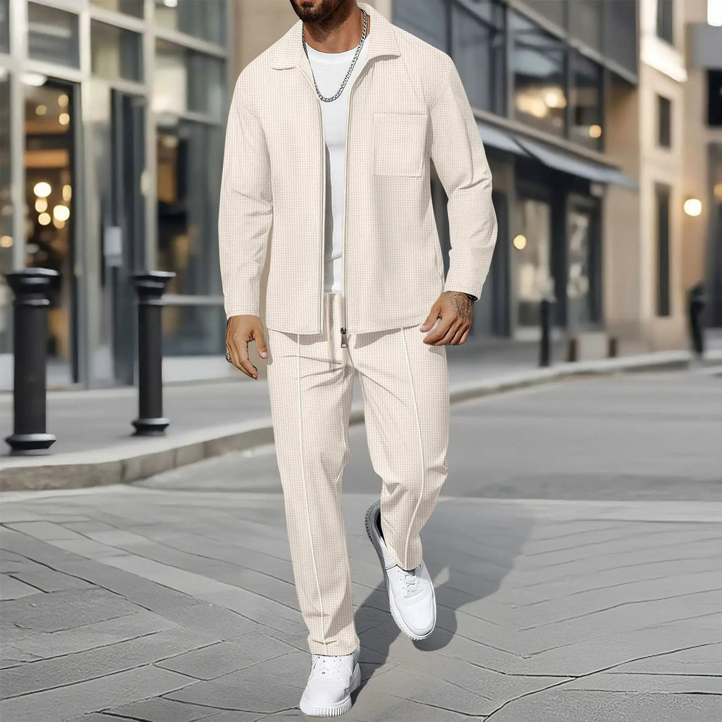 Modern Waffle Two-Piece Set