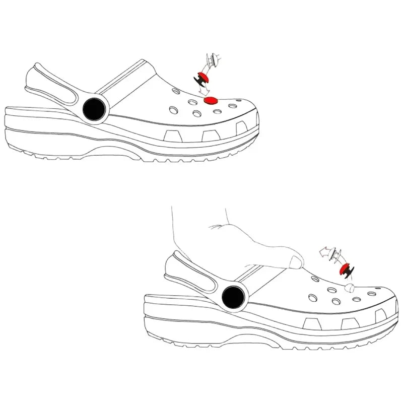 Hot Sale Hello Kitty Resin Shoe Charms Set  Cute Plush Shoe Decoration Accessories Removable Beach Vacation Style
