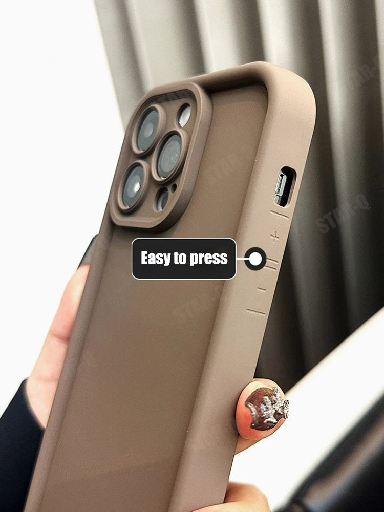 For Xiaomi Mi 13 Lite 5g Matte Soft Silicone Case On Mi13 13lite Airbag Bumper Shockproof Coffee Back Cover Xiaomi13lite 2024