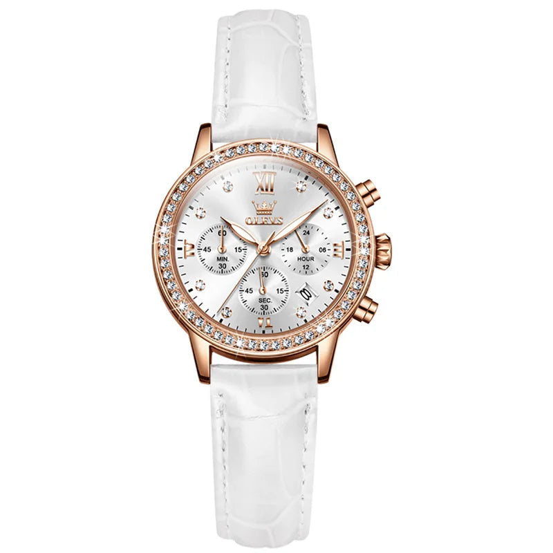 MIG & MIK STYLE™ Women's Rose Gold Diamond Quartz Watch